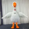 Costumi mascotte 2m / 2.6m Pelliccia gigante Iatable Grande gallo Rosso Costume da uccello Adulto Completo da passeggio Mascotte Intrattenimento Blow Up Fancy Suit