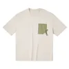 Mo Maike Mens Contrast Patch Pocket Short Sleeved Summer New Pure Cotton T-shirt 70652