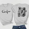 T-shirt femme Rétro Coraline Film T-shirt Femme Coraline Doll Dreams T-shirt unisexe Film d'horreur T-shirt Street Clothing Haut en coton T-shirt 240322