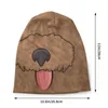 Bergen niedliche Pudelpuppe Beanie Cap Unisex Winter warm warmes Motorhaube Femme Strickhüte Coole Ski Hund Tierschädel Mützen für Männer Frauen