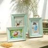 Frames 5Inch 6Inch 7Inch Wooden Po Frame Simplicity Rectangle Shape Picture Office Desktop Ornaments Display Home Decor