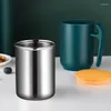 Tazze Tazza termica da 550 ml Tazza in acciaio inossidabile 304 di grande capacità con coperchio Caffè Latte Rimovibile Lavabile Regalo per il tè