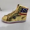 Trump Sneakers T Casual Schuhe der Nie-Surrender High-Tops Designer 1 TS Gold Custom Men Outdoor Sneakers Komfort Sport Trendy Schnürung im Freien mit Rump