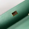 10a högkvalitativ totes mini crossbody väska 20 cm designer väska axelväska diamantgitter två-ton svartrosa väska klassisk klaffväska modekedjes presentförpackning