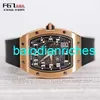 Swiss Richardmills Automatic Watches Luxury Mechanical Sports Wristwatch RM067 Ultra Thin Mens Watch 18K Rose Gold Black Dial Date Display Automatisk mekaniker HBUS