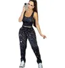 Designer Womens Tracksuits Esportes Jogging Calças Mulher 2 Peças Carta Padrão Conjuntos de Correspondência Festa Noite Roupas de Aniversário Festival Roupas de Marca