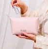 nuova borsa per il trucco impermeabile color caramello borsa per cosmetici portatile per ragazze da donna borsa da toilette di moda