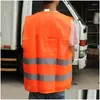 Abbigliamento da moto Striscia riflettente Gilet Visibilità Sicurezza di emergenza per le emergenze Consegna di gocce Cellulari Accessori per motocicli Dhhp0