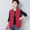 Gilets pour femmes 4XL Bdouble couche femmes gilet printemps été gilets courts lâches veste sans manches femme décontracté cheval polyvalent