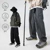 Pantalons pour hommes en plein air décontracté cargo mâle printemps et automne style japonais streetwear poche latérale design tendance baggy hommes vêtements