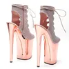 Dance Shoes Auman Ale 23CM/9inches PU Upper Sexy Exotic High Heel Platform Party Women Boots Pole 170