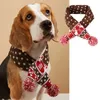 Christmas Dog Scarf Knitted Elk Striped Hair Ball Pet Cat and Supplies Accessories 240314