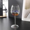 Wine Glasses Creative Crystal Glass 3D Shark Glass Dolphin Red Wine Glasses Cocktail Glass 3D Family Bar Hotel Wine Set L240323