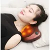 Massaging Neck Pillowws Relaxation Massage Pillow Electric Shoulder Neck Infrared Heating Massager Car Home Shiatsu Massage Tool Relieve Stress Pillow 240323