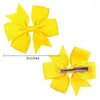 إكسسوارات الشعر NCMAMA 40PCS Grosgrain Ribbon Bow for Baby Girl Boutique Handmade Bowknot Hairpin