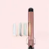 Straighteners 1PC 9mm 13mm 22mm Professional Gold Electric Hair Curler Curling Iron Hair Waver Pear Flower Cone Curling Wand Styling Tool 2#