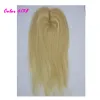 Toppers 18 -calowy kolor Blondynka 613# Jedwabny Zamknięcie podstawy proste (5 "*5") 100% ludzkich produktów do włosów koronkowe zamknięcie włosów gładkie, bezpłatna wysyłka