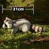 Raccoon Anime Cute Plushie Procyon Lotor Plush Toys Lifeelike Animals Symulacja Symulacja wypchana lalka kawai zabawki dla dzieci 240321