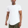 T-shirt à manches courtes en coton pour hommes, de haute qualité, décontracté, sport musculaire, Fitness, été