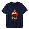 Billzo – sweat à capuche pour hommes, T-shirt confortable à manches courtes, ample et décontracté, assorti avec tout, avec motif de lettres imprimé, été