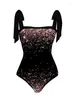 Women's Swimwear Female Retro Swimsuit Holiday Beachwear Black Designer Bathing Suit Summer Surf Wear Beach Dress Women