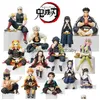 Brinquedo de descompressão 14cm Demon Slayer Figura Kimetsu No Yaiba Action Nezuko/Tanjirou/Zenitsu/Inosuke/Shinobu/Miritsu Estatueta Dol Drop D Dhkp2