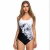 Women's Swimwear Sexy Black Female One Piece Large Swimsuits Closed Plus Size Body Bathing Suit For Pool Beach Women Swimming 2024