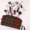 Sacos de armazenamento personalizado moderno clássico real tartan xadrez saco de higiene mulheres organizador de maquiagem cosmética senhoras beleza dopp kit caixa