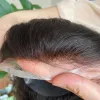 トッパー女性のかつらのヘアピースのための長い人間の髪のトーピー12インチズのためのスイスレースフロント8x10ヘアトッパー交換1Bカラー