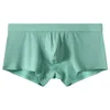 Underpants Modal Boxer Trunks Soft Bulge Pouch Men Breathable Panties Comfortable Underwear Male Ribbed Striped Briefs