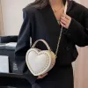 bag Chic Sweet Heart Crossbody Bags For Women Leather Handbags JK Lolita Solid Kawaii Shoulder Uniform PU Bolso Mujer 2024 g2Ek#