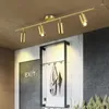 Ceiling Lights Lamp Modern Luxury Gold Track Spotlights Flush Mount Light Fixture Living Room Wall Aisle Bar Gu10 Tracking Kit