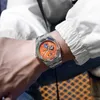 기계식 시계 방수 나이트 글로우 남성 무지개 전체 스카이 스타 시리즈 선 달과 별 정밀 스틸 실리콘 시계