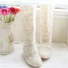 Bottes 2018 Crochet Summer Boots Botie 2019 avec les nouvelles chaussures en dentelle ouverte Crochet Boots plus taille Hollow Fashion Women Boots 3443