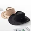 Hoeden met brede rand 2024 Zomerreizen voor ouders en kinderen Zonnebrandcrème Pluche leer Western Cowboyhoed Heren Dames Kinderspeelemmers 24323