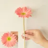 Flores decorativas 38,5 cm PU Margarita Artificial para decoración de boda DIY ramo de flores falsas Gerbera fiesta simulada HomeDecor