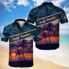 Casual overhemden voor heren Nieuwe heren Hawaï gele overhemden Creatieve Chinese landschapsschilderkunst met korte mouwen ha Shirts Cubaanse stijl zomer plus maat L240320