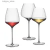 Vinglas Europeiska högkvalitativa Crystal Bourgogne Röd vinbägge Champagne Glass Stor cocktail Glas Bröllopsglas dryck L240323