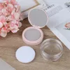 Storage Bottles Portable Plastic Powder Box Empty Loose Container With Sieve Mirror Cosmetic Sifter Jar Travel Makeup