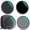 フィルターK Fコンセプト4PCS ND4 ND8 ND64 ND1000カメラレンズフィルターキットフィルターバッグ49mm 52mm 55mm 58mm 62mm 67mm 72mm 82mml2403