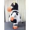 Mascottekostuums Volwassen Iatable Koekostuum Real Life Opblaasbaar mascottekostuum Beloopbaar dierenkarakter Fancy Dress Stadiumkleding Carnavalsoutfit