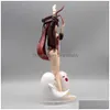 Finger Toys 27cm Genshin Impact Hu Tao Bunny Y Girl Figure Klee/Venti/Qiqi/Naa Action Adt Collectible Model Doll Drop Delivery Gifts N DHJCB