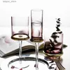 ワイングラスヨーロッパスタイルメッキガラスカップホームクリエイティブゴブレットシャンパンガラスレッドワイングラスパーティーホテルウェディンググラスギフト飲料l240323
