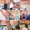 装飾的な花人工桜の木の手作りのシャンパンピンクの結婚式パーティーガーデン屋内屋外