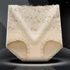 Mutandine da donna Dolce e confortevole Fiore di sollevamento dell'anca per ragazza Donna Stringere l'addome Slip a vita alta Lingerie femminile in pizzo