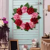 Decoratieve bloemen Deurkransen Kunstmatige Alle seizoenen Krans Lente Zomer Bloemen Voor Tuinmuur Woonkamer Bruiloft