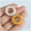 손가락 장난감 Masr Ring Gag Acupuncture Health Care Body Mass Beauty Healthy Fingers Mas Ring Ring Drop Delivery Gifts 참신 DHCYB