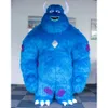 Costumes de mascotte Costume de monstre bleu Iatable Costumes d'Halloween exploser jeu de rôle Disfraz fantaisie événement fête Dres pour enfants adultes