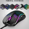 Mice Wired Mouse USB Plug And Play 7200 DPI Adjustable For Office Windows 8 10 32 64bit IOS Gaming Mouse Programmable Dropshipping