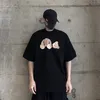 PL-866 남성 여성 Tshirt palms 티 여름 패션 디자이너 고급 럭스 레터 코튼 천사 Tshirts 짧은 소매 힙합 옷 T 셔츠